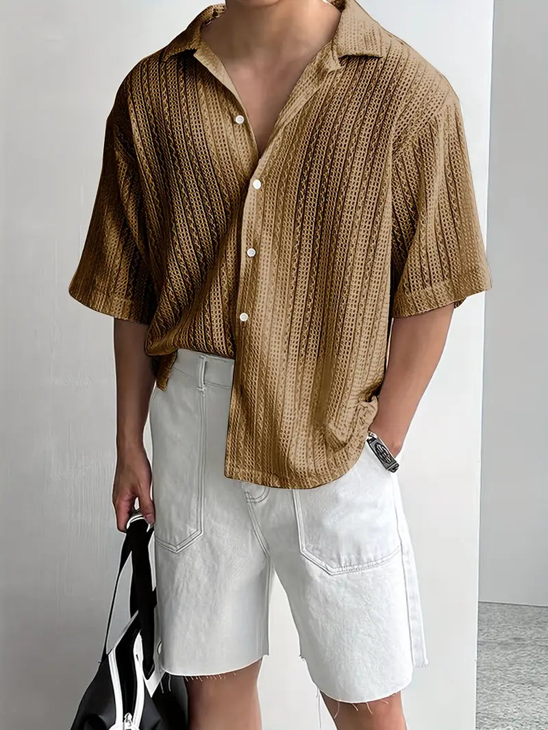 Men's Button-Up Short Sleeve Shirt