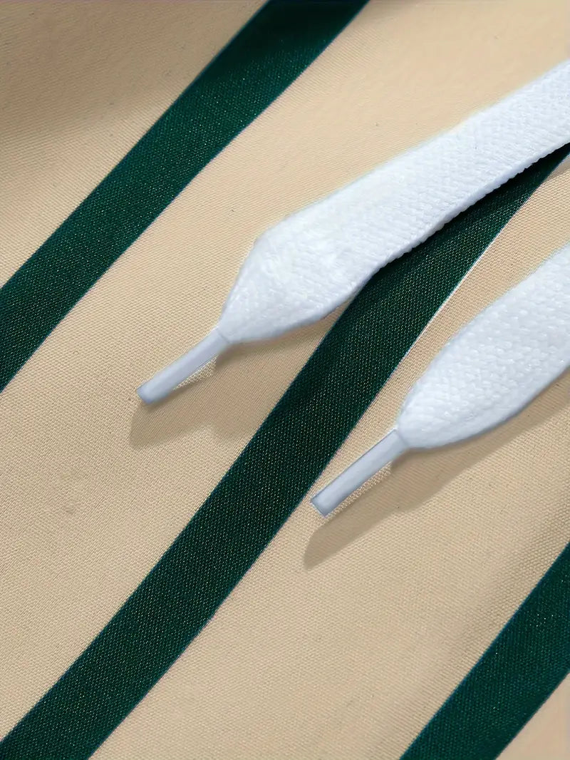 Mens Shorts With Stripe Pattern