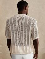 Men's Sweater Solid Color Hollow Buttons