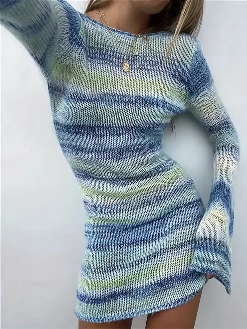 Women's Open Back Wrap Dress