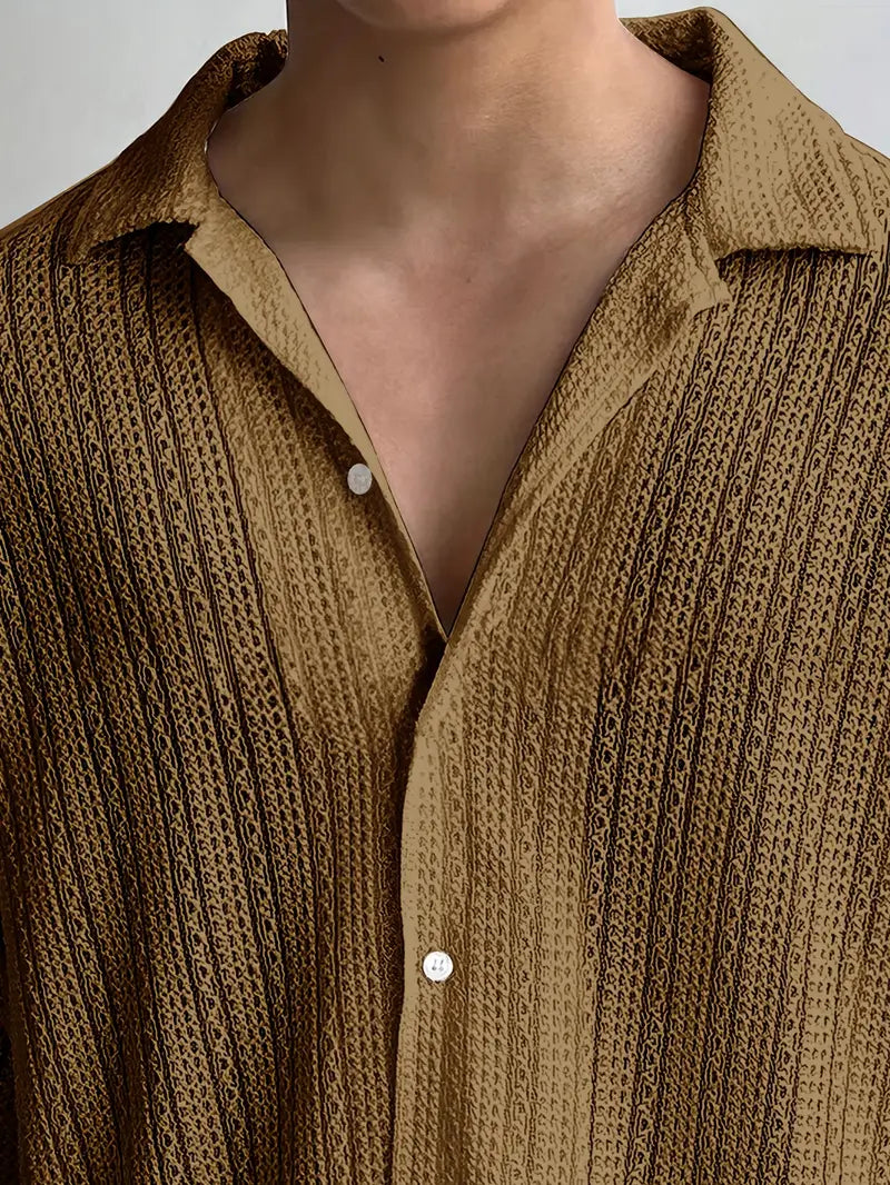 Men's Button-Up Short Sleeve Shirt