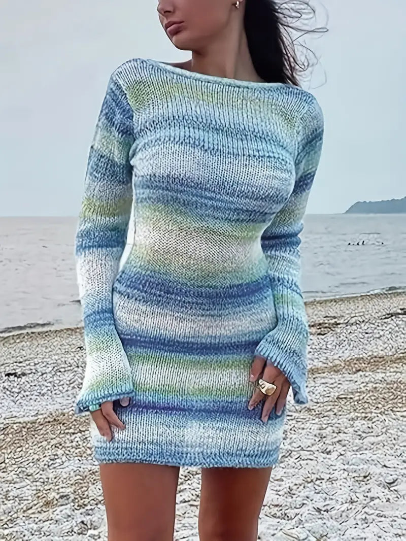 Women's Open Back Wrap Dress