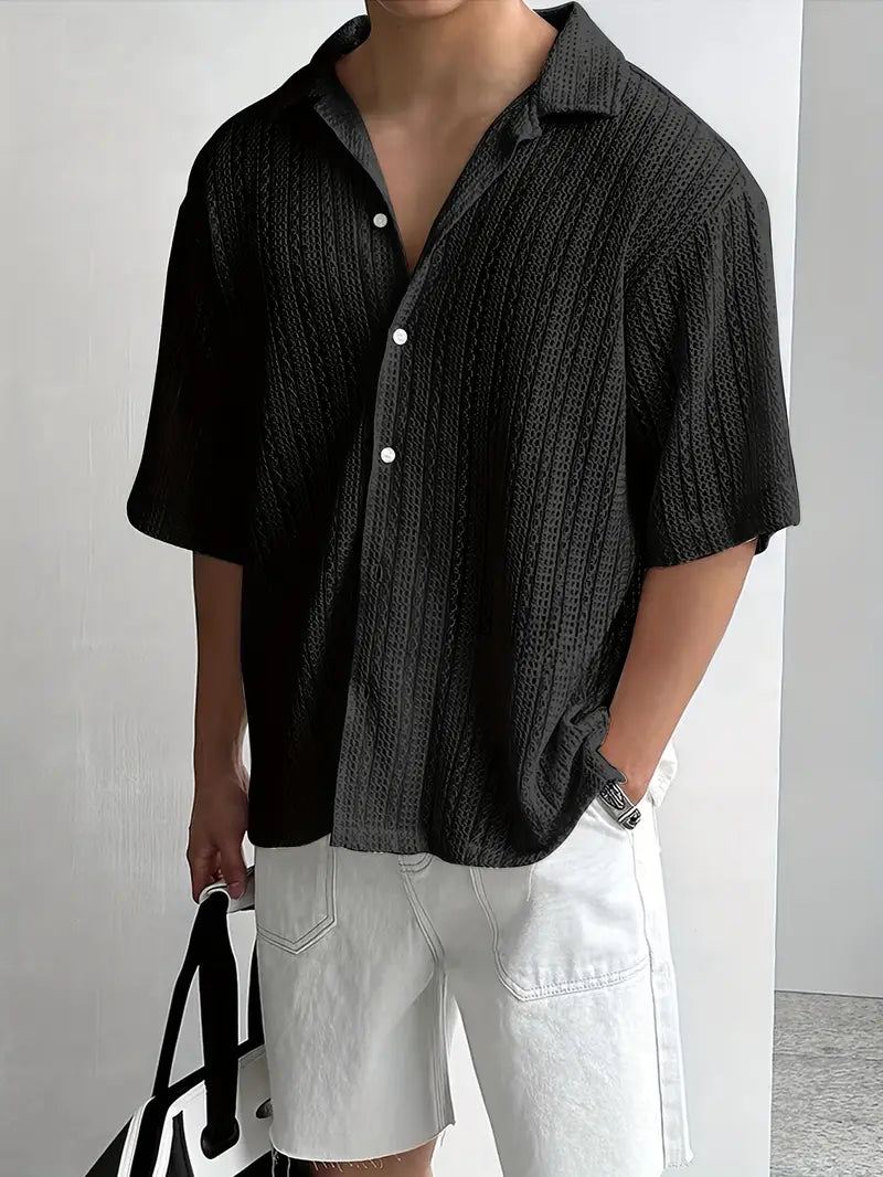 Men's Button-Up Short Sleeve Shirt