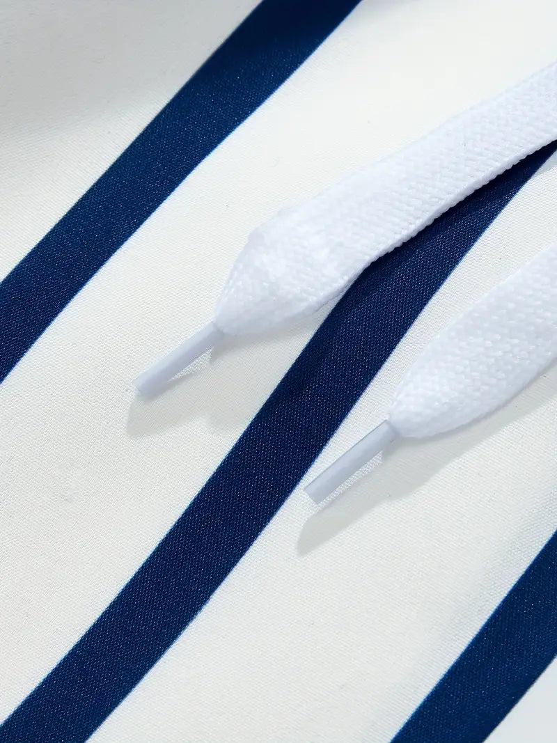 Mens Shorts With Stripe Pattern