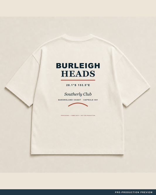 Burleigh Tee — main decoration hero — PRE-PRODUCTION PREVIEW [preview-imagery]