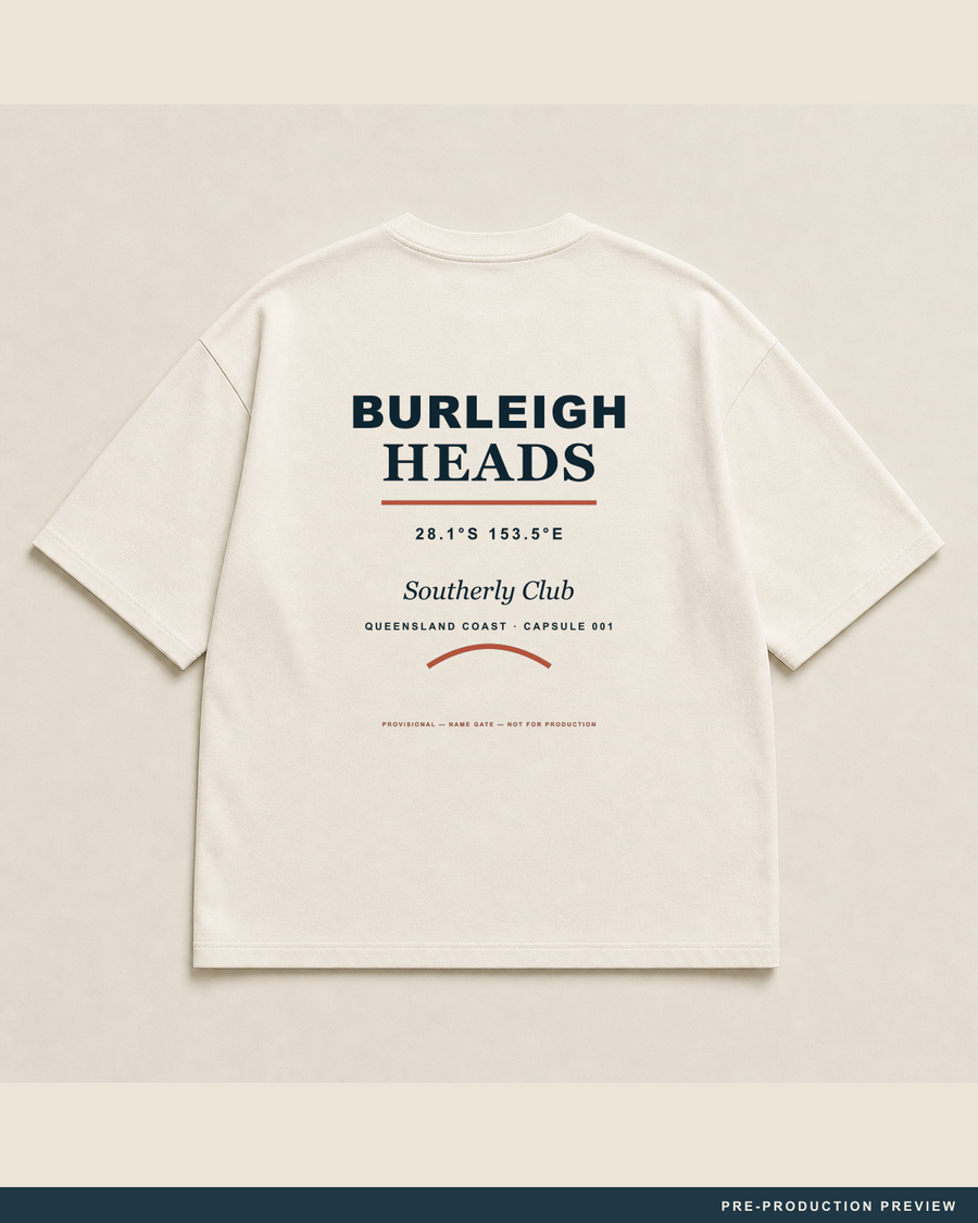 Burleigh Tee — main decoration hero — PRE-PRODUCTION PREVIEW [preview-imagery]