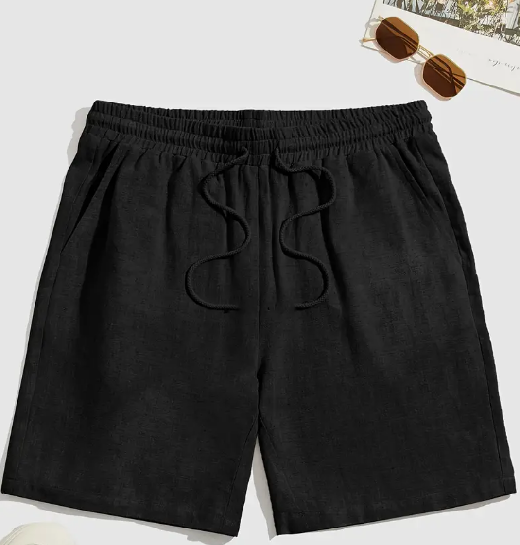 Loose Fit Men's Drawstring Waist Shorts
