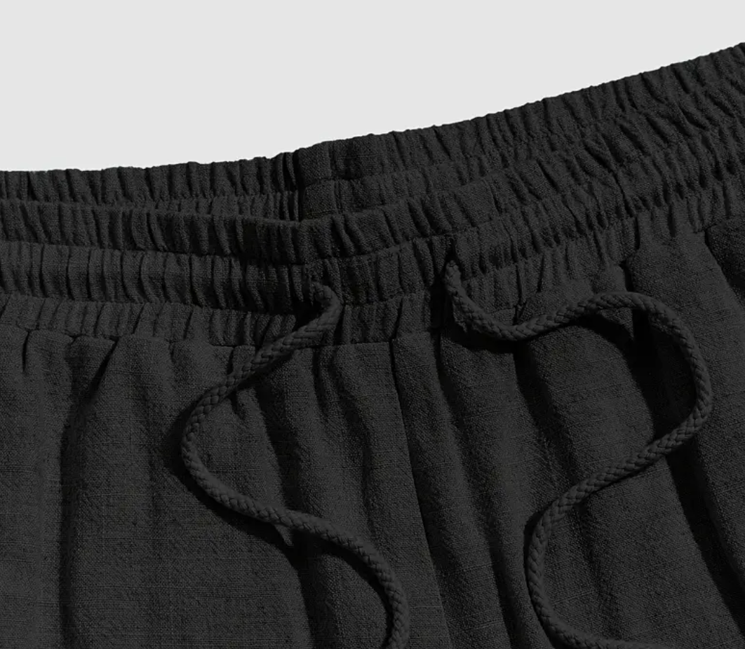 Loose Fit Men's Drawstring Waist Shorts