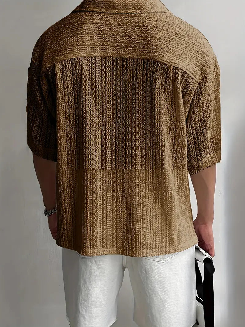 Men's Button-Up Short Sleeve Shirt